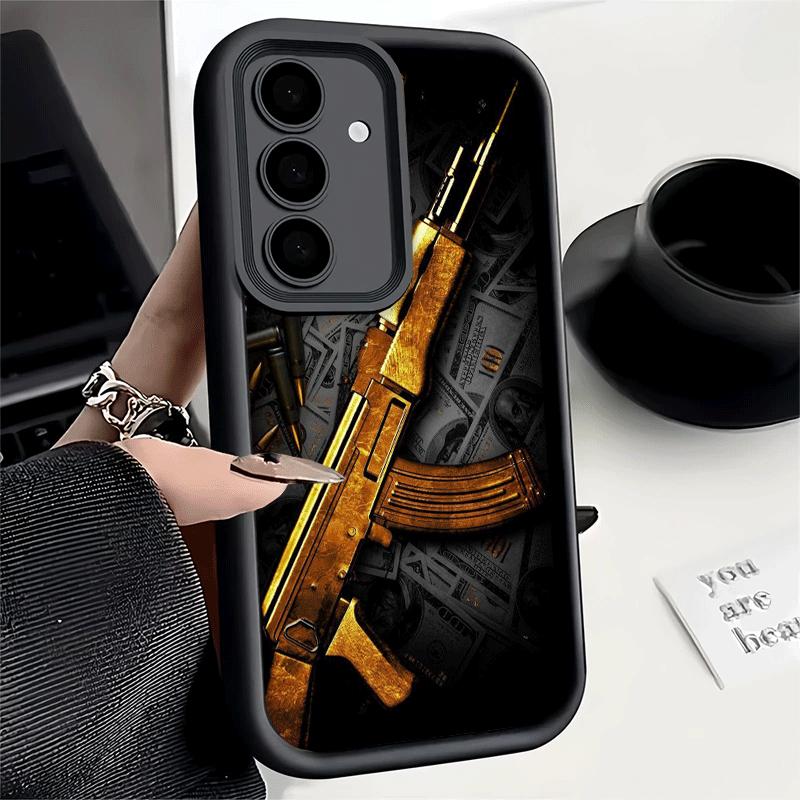 Phone Case for Samsung Galaxy S26 S25 Ultra S24 FE Gold Gun Bullets AK47 Handgun Shell S23 Plus S22 + S21 S20 5G Soft Silicone F Samsung S23 Plus
Phone Case for Samsung Galaxy S26 S25 Ultra S24 FE Gold Gun Bullets AK47 Handgun Shell S23 Plus S22 + S21 S20 5G Soft Silicone F Samsung S23 Plus