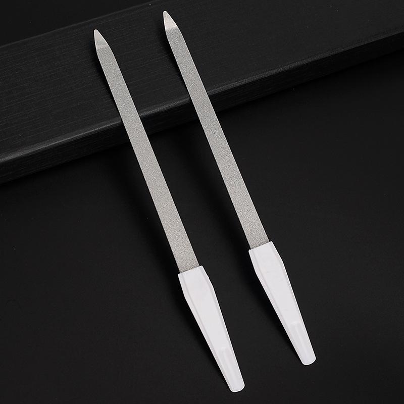 Double-Sided Nail File with Plastic Handle - Mini Metal Buffing and Polishing Tool for Manicure
Double-Sided Nail File with Plastic Handle - Mini Metal Buffing and Polishing Tool for Manicure
