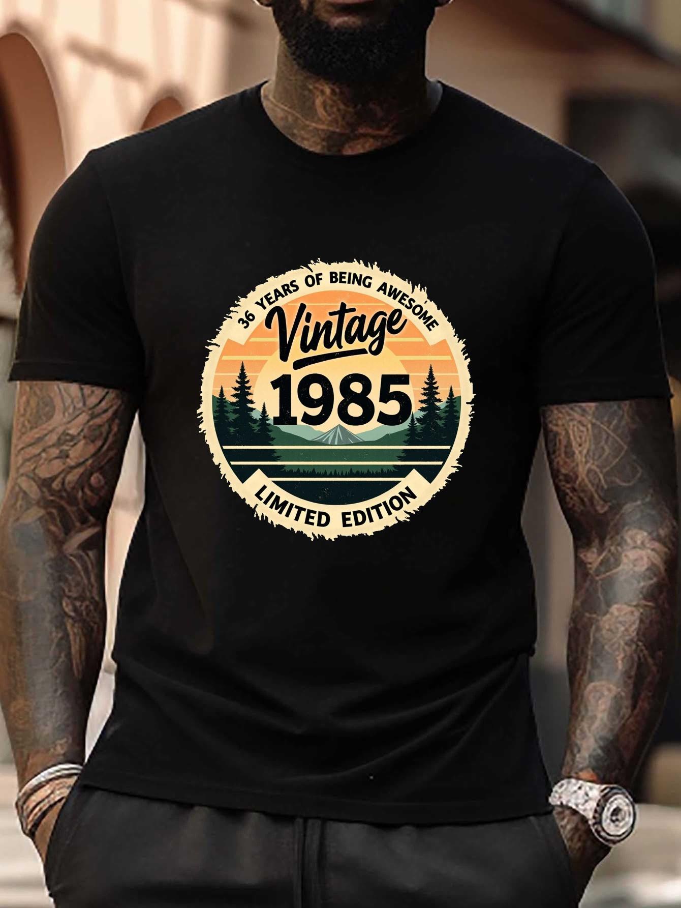 Vintage 1985 Limited Edition Plus Size T-shirt - 50 Years of Being Awesome Retro Mountain Graphic XL
Vintage 1985 Limited Edition Plus Size T-shirt - 50 Years of Being Awesome Retro Mountain Graphic XL