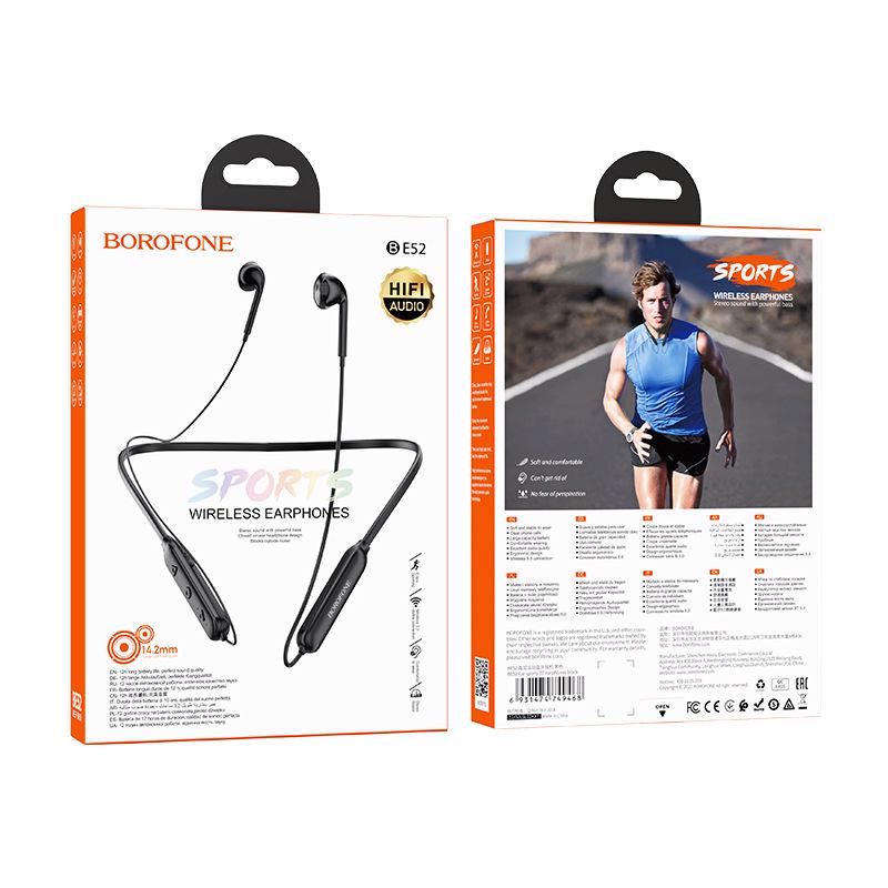 BOROFONE BE52 Wireless Neckband Sports Earphones, Bluetooth 5.0, Long Battery Life
BOROFONE BE52 Wireless Neckband Sports Earphones, Bluetooth 5.0, Long Battery Life