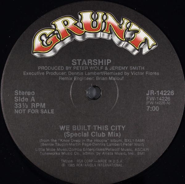 Виниловая пластинка STARSHIP 2 We Built This City JR14226 Grunt 1985 США Рок Б/у
Виниловая пластинка STARSHIP 2 We Built This City JR14226 Grunt 1985 США Рок Б/у