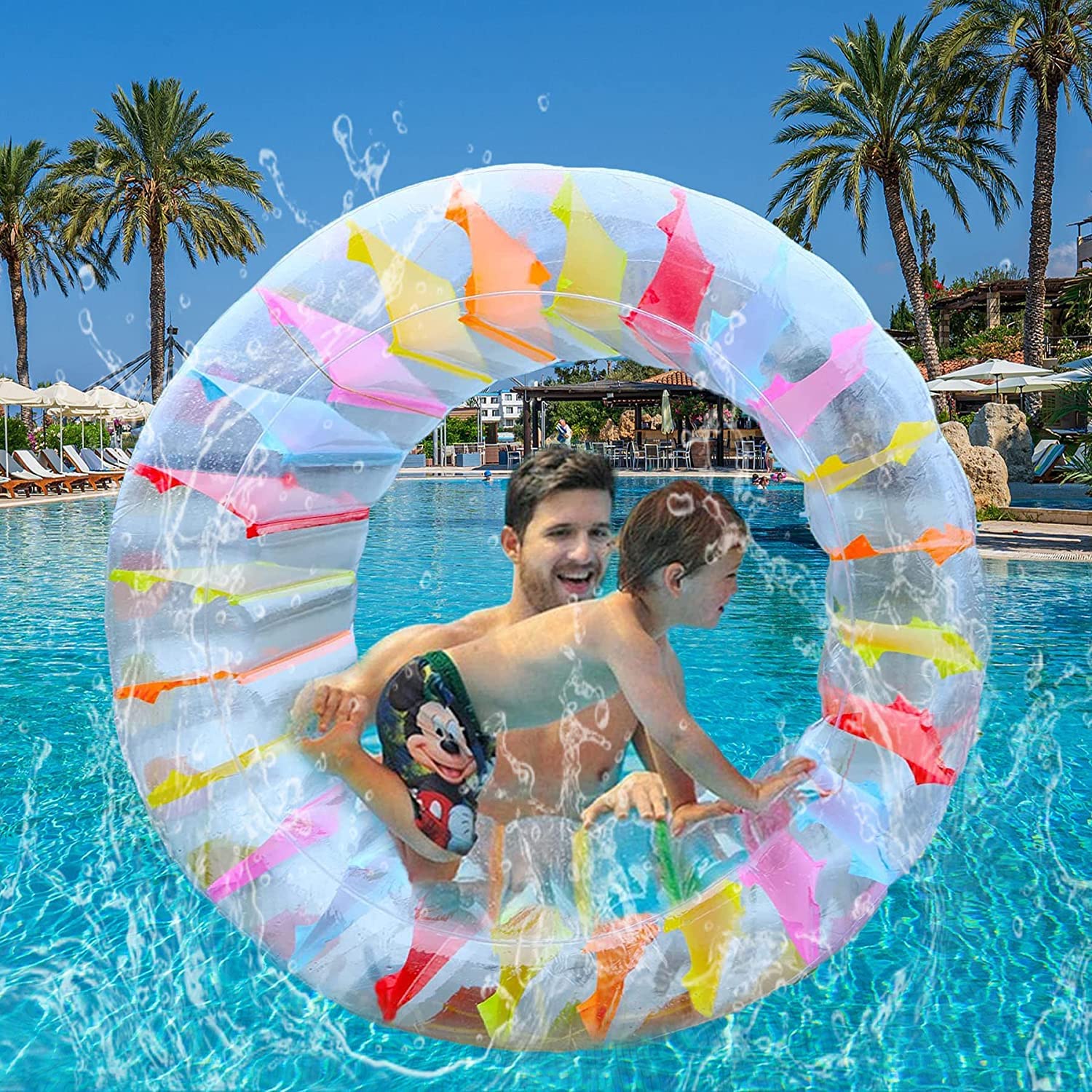 LOIN DICI Water Wheel Float Swim Ring for Kids Float Swim Ring for Pool Use Swim Wheel Swinging Float Large Swim Ring Water Play Goods Land and Water
LOIN DICI Water Wheel Float Swim Ring for Kids Float Swim Ring for Pool Use Swim Wheel Swinging Float Large Swim Ring Water Play Goods Land and Water