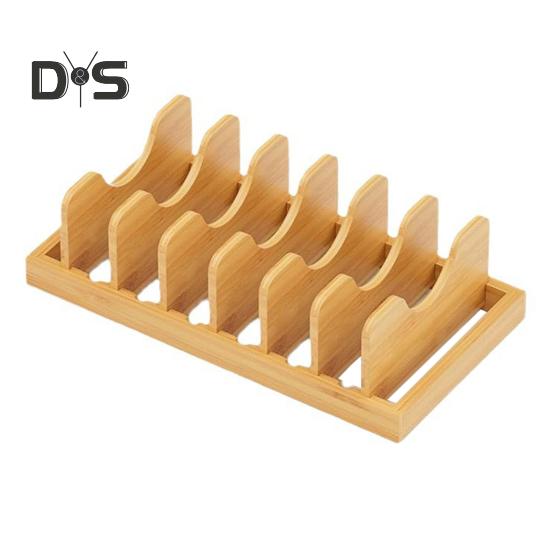 Расширяемый деревянный держатель для крышек кастрюль, органайзер для хранения, нескользящая конструкция, подставка для кастрюль и сковородок, органайзер для кухонного шкафа с регулируемыми разделителями
Расширяемый деревянный держатель для крышек кастрюль, органайзер для хранения, нескользящая конструкция, подставка для кастрюль и сковородок, органайзер для кухонного шкафа с регулируемыми разделителями