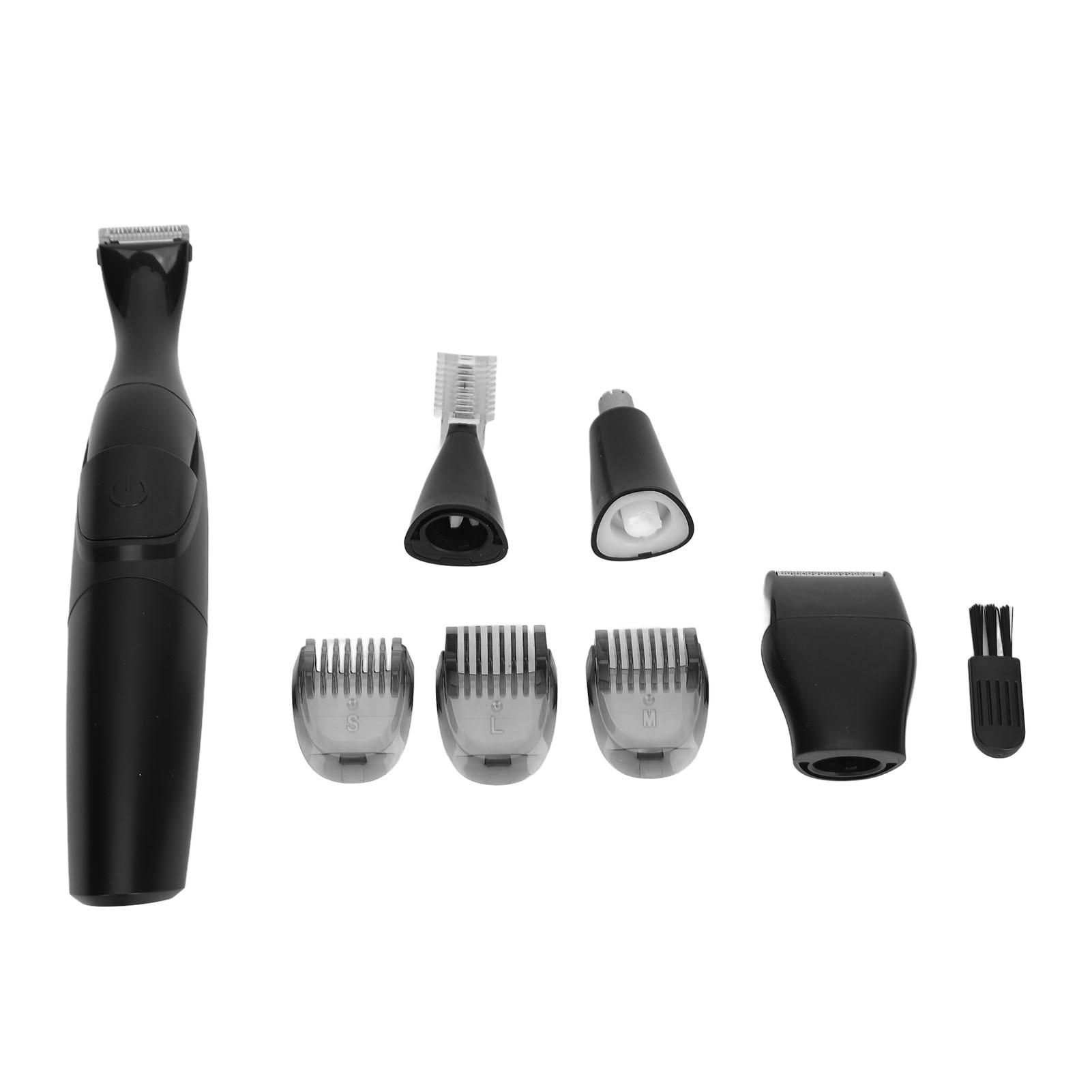 Электрический триммер для бороды, многофункциональный, с низким уровнем шума, с зарядкой через USB, для мужчин, с машинкой для стрижки волос в носу и бороды
Электрический триммер для бороды, многофункциональный, с низким уровнем шума, с зарядкой через USB, для мужчин, с машинкой для стрижки волос в носу и бороды