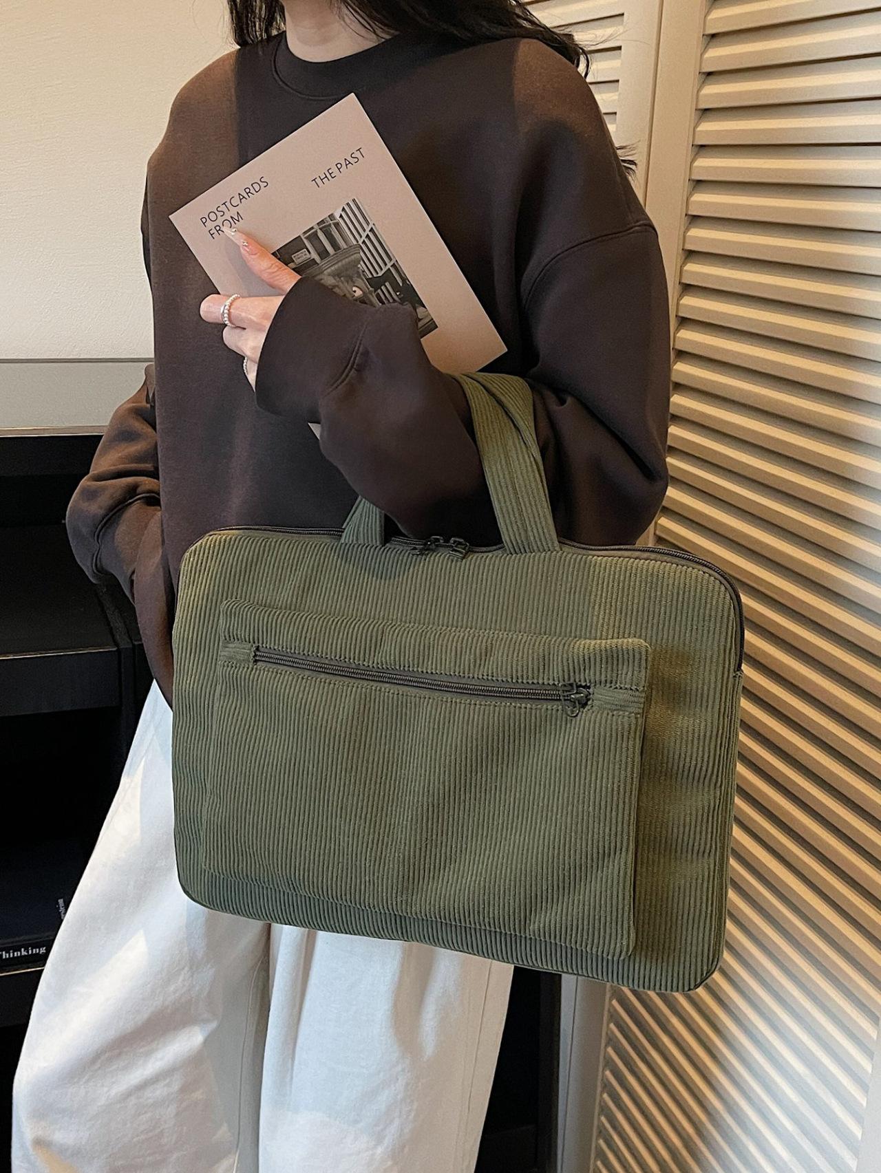 TS JYL laptop bag,Cross Border Corduroy Laptop Storage Bag Women s Simple INS Casual Light Bag OneSize
TS JYL laptop bag,Cross Border Corduroy Laptop Storage Bag Women s Simple INS Casual Light Bag OneSize