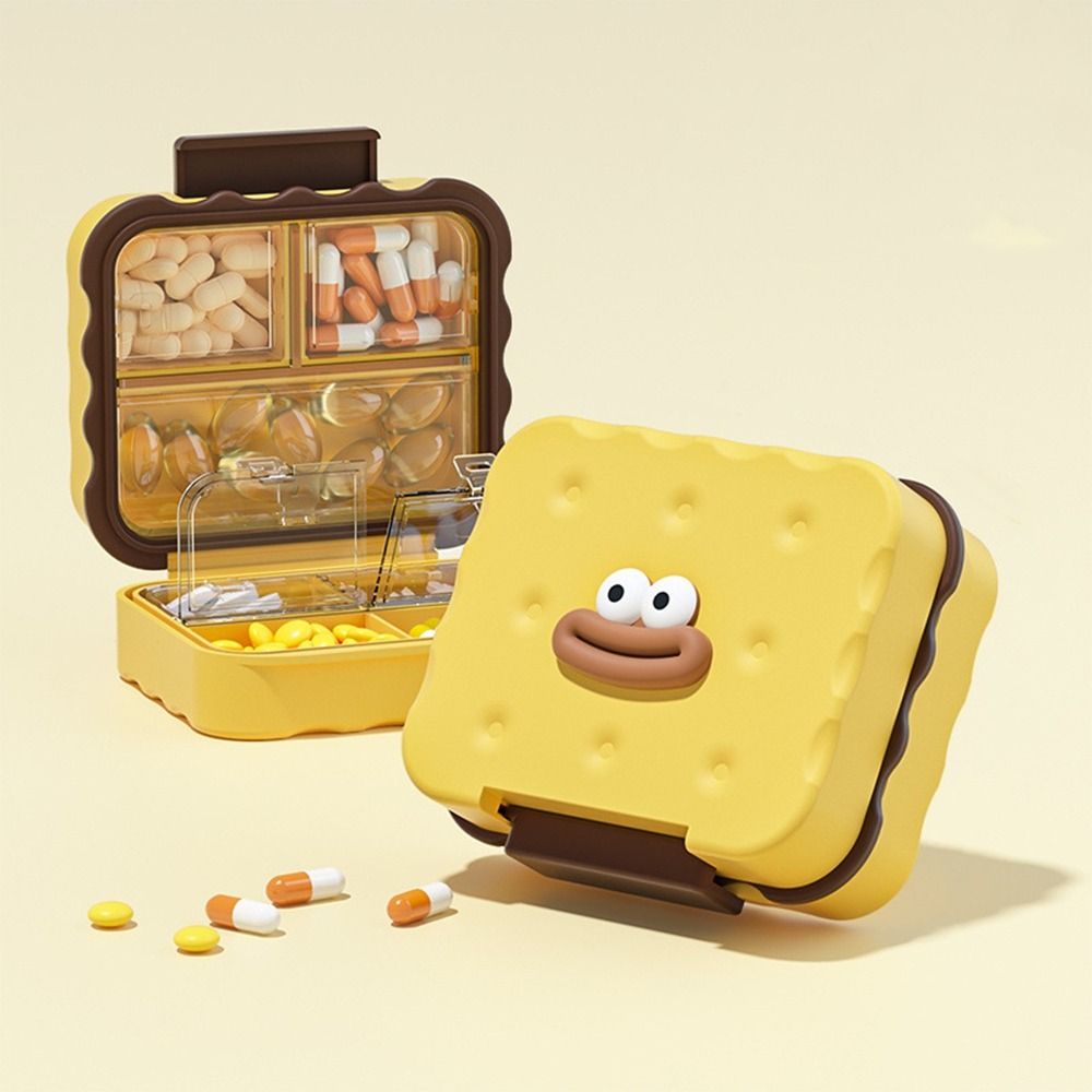 Plastic Biscuit Vitamin Organizer Large Capacity Mini Pill Case Cute Medicines Dispenser for Home жёлтый
Plastic Biscuit Vitamin Organizer Large Capacity Mini Pill Case Cute Medicines Dispenser for Home жёлтый