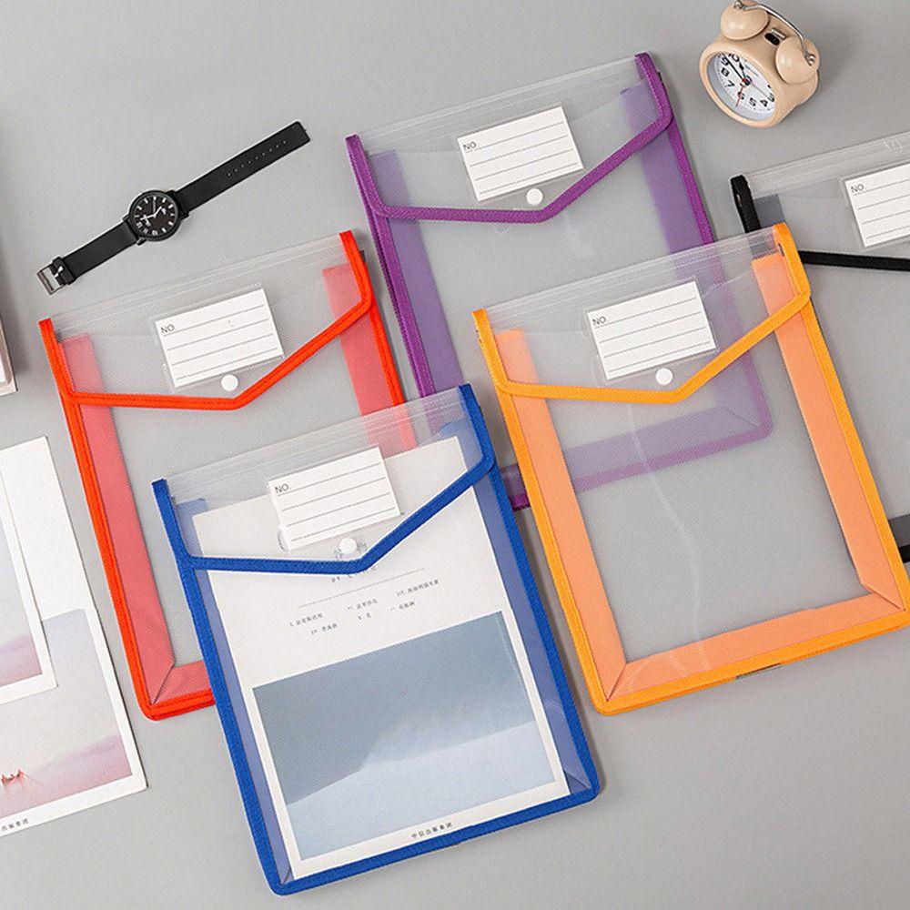 Waterproof Document Bag Press Button Transparent File Organizer A4 File Bag Students Business чорний
Waterproof Document Bag Press Button Transparent File Organizer A4 File Bag Students Business чорний