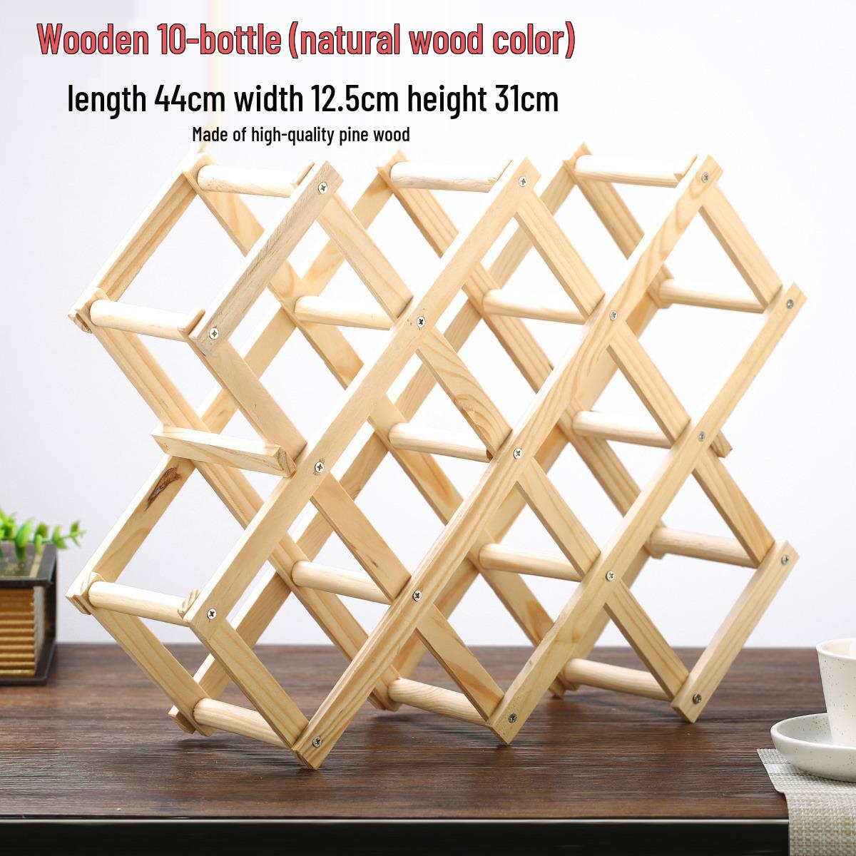 European Style Folding Wine Rack: Creative Solid Wood & Wrought Iron Multi-Bottle Holder
European Style Folding Wine Rack: Creative Solid Wood & Wrought Iron Multi-Bottle Holder
