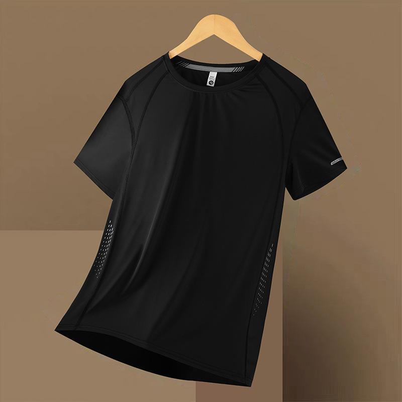 Men s Casual Round Neck Short Sleeved T-shirt Ice Silk Quick Drying Sports Men s Top 2XL чёрный
Men s Casual Round Neck Short Sleeved T-shirt Ice Silk Quick Drying Sports Men s Top 2XL чёрный