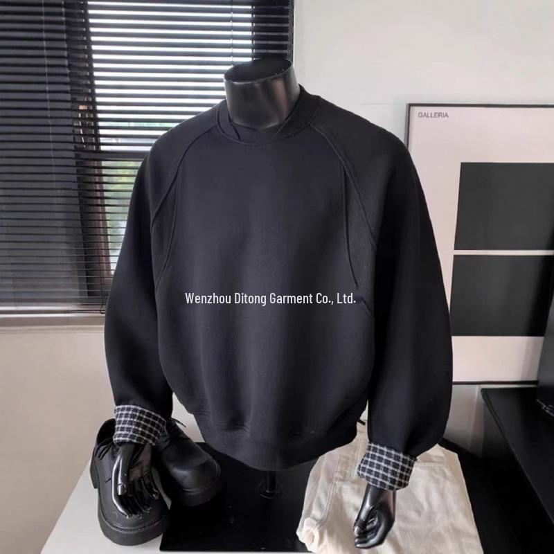 Men s Autumn Grey Faux Two-Piece Patchwork Hoodie with Deconstructed Short Jacket Design Double Extra Large чорний
Men s Autumn Grey Faux Two-Piece Patchwork Hoodie with Deconstructed Short Jacket Design Double Extra Large чорний