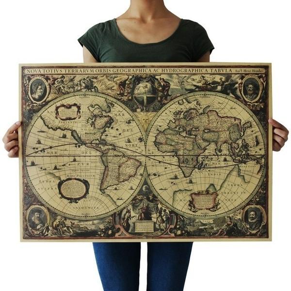 Globe Vintage Dedc Old World Matte Brown Paper Poster Home Wall Decor
Globe Vintage Dedc Old World Matte Brown Paper Poster Home Wall Decor