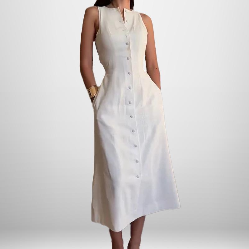 Новое весеннее женское модное платье без рукавов, облегающее талию S
Новое весеннее женское модное платье без рукавов, облегающее талию S