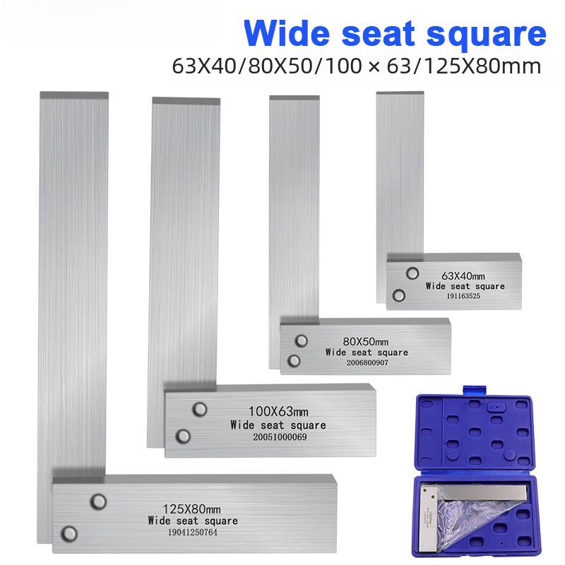 High Precision 90° Wide Base L-Shaped Square Angle Ruler for Woodworking Carbon Steel Right Angle Ruler 63×40
High Precision 90° Wide Base L-Shaped Square Angle Ruler for Woodworking Carbon Steel Right Angle Ruler 63×40