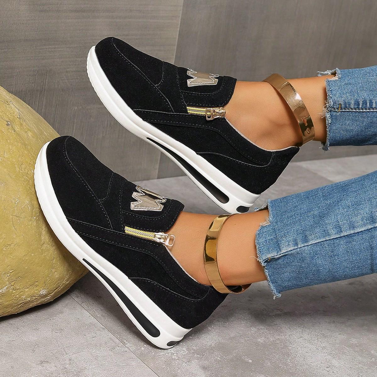 New Women Flats Platform Shoes Elegant Autumn Casual Zipper Sneakers Women Comfortable Trend Lightweight Women Sneakers 36
New Women Flats Platform Shoes Elegant Autumn Casual Zipper Sneakers Women Comfortable Trend Lightweight Women Sneakers 36