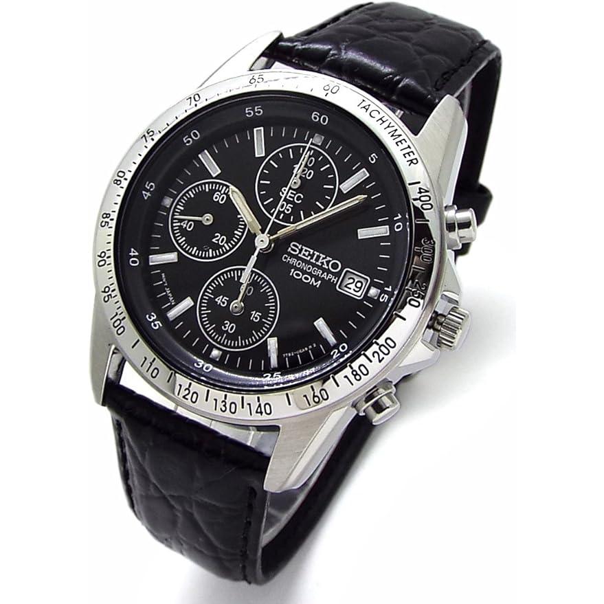 Часы-хронограф SEIKO с ремешком из натуральной кожи, сделано в Японии, черные, SND367P1 чёрный
Часы-хронограф SEIKO с ремешком из натуральной кожи, сделано в Японии, черные, SND367P1 чёрный