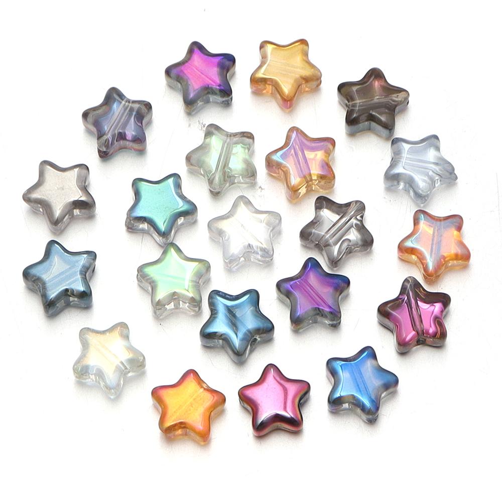 30pcs/lot 8mm AB Color Five-pointed Star Glass Beads Loose Spacer Charms Beads For Jewelry Making DIY Bracelet Necklace Supplies
30pcs/lot 8mm AB Color Five-pointed Star Glass Beads Loose Spacer Charms Beads For Jewelry Making DIY Bracelet Necklace Supplies