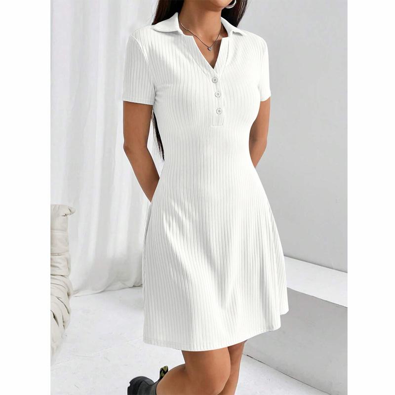 Summer New Polo Collar Women s Dress Casual Slim Solid Sweet Preppy Style Bodycon Short Skirt Fashionable Elegant A-line Dresses XL білий
Summer New Polo Collar Women s Dress Casual Slim Solid Sweet Preppy Style Bodycon Short Skirt Fashionable Elegant A-line Dresses XL білий