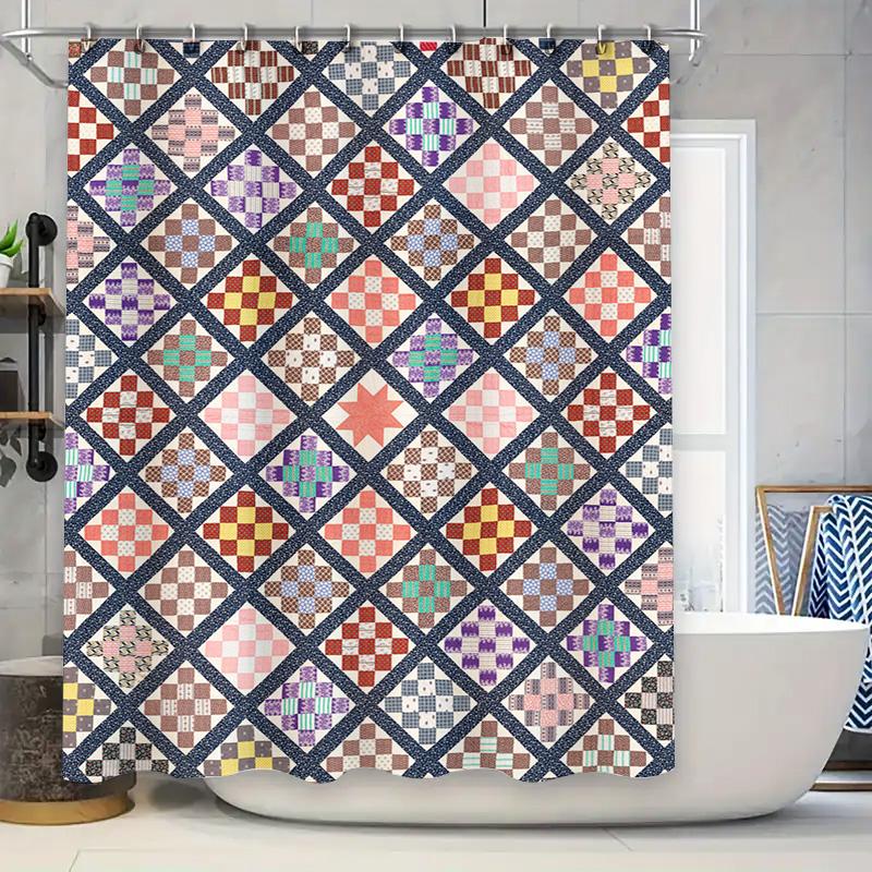Modern Bathroom Shower Curtain Waterproof Decorative Plastic Rod Pocket Design For Bathtub Home Accessories In Yellow Blue Color W60H190(CM)-1 Pcs
Modern Bathroom Shower Curtain Waterproof Decorative Plastic Rod Pocket Design For Bathtub Home Accessories In Yellow Blue Color W60H190(CM)-1 Pcs