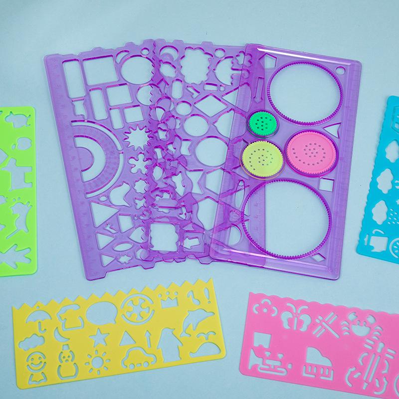 7-Piece Children s Spirograph Drawing Set: Multi-Functional Geometric Ruler for Students 20CM
7-Piece Children s Spirograph Drawing Set: Multi-Functional Geometric Ruler for Students 20CM