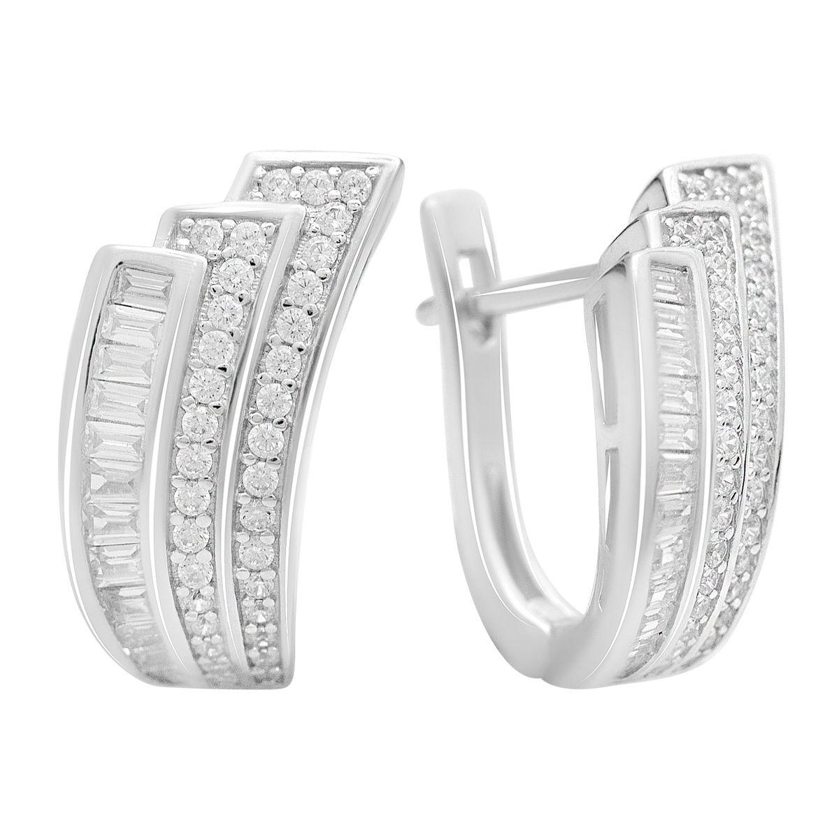 Silver earrings with cubic zirkonia (2208150) білий
Silver earrings with cubic zirkonia (2208150) білий