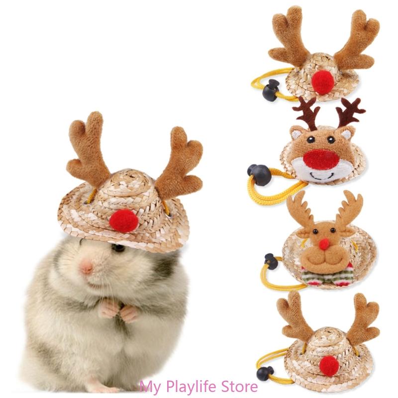 Small Pet Hamster Supplies Straw Christmas Headwear for New Year/Christmas Present Photography Props Elk Cap
Small Pet Hamster Supplies Straw Christmas Headwear for New Year/Christmas Present Photography Props Elk Cap