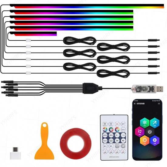 Комплект динамического освещения салона Neoflow RGB, регулируемая яркость, комплект из 6 световых полос, для превращения интерьера в динамичное и красочное пространство (комплект) Kit
Комплект динамического освещения салона Neoflow RGB, регулируемая яркость, комплект из 6 световых полос, для превращения интерьера в динамичное и красочное пространство (комплект) Kit