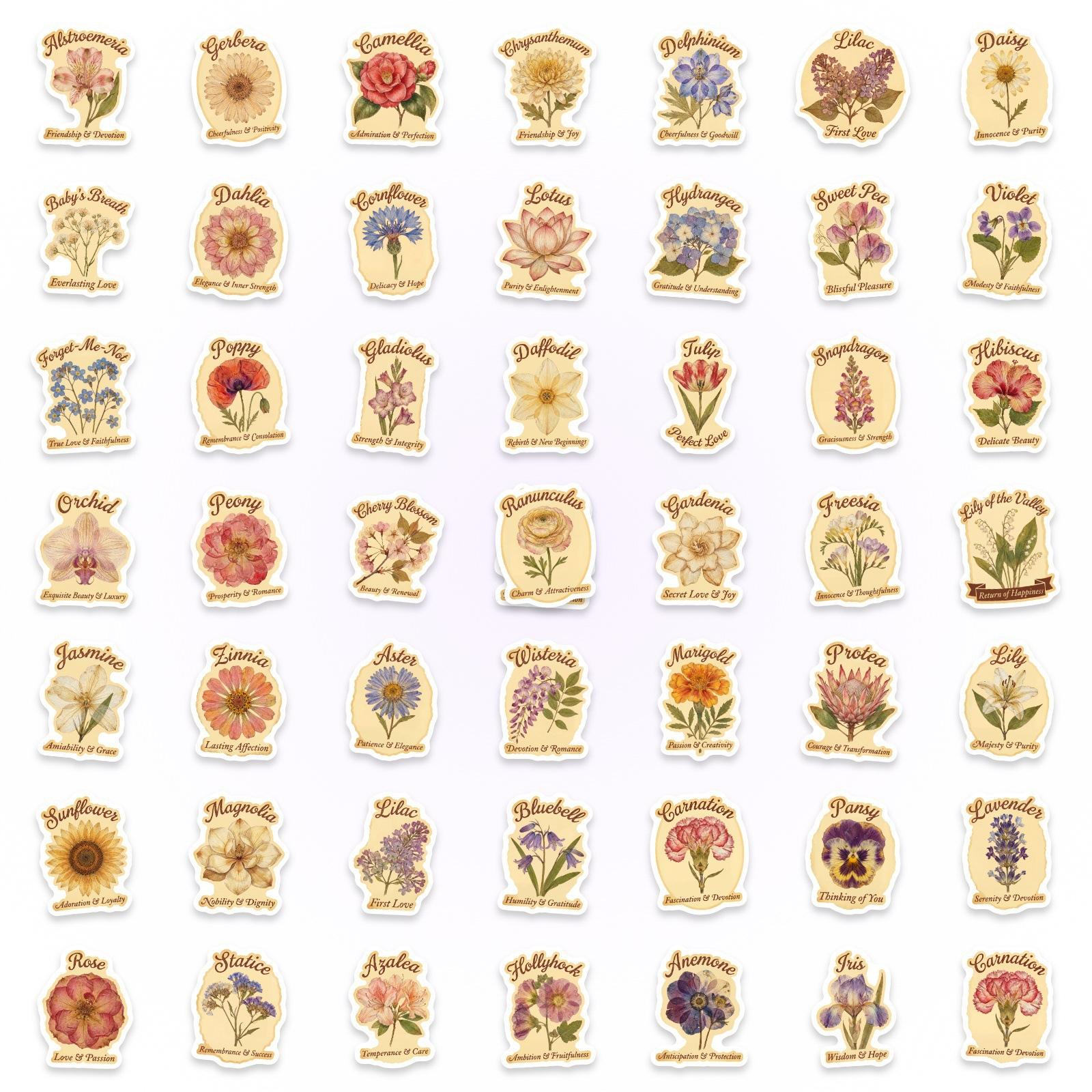 50 Literary And Artistic Flower Stickers, Retro Plant Pictures, Hand Account Materials, Suitcase, Mobile Phone Decoration Stickers
50 Literary And Artistic Flower Stickers, Retro Plant Pictures, Hand Account Materials, Suitcase, Mobile Phone Decoration Stickers