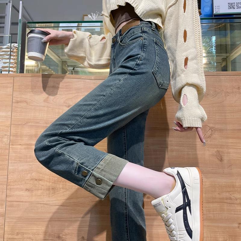 Cement Gray High-Waist Women s Cigarette Jeans - Summer Thin, Loose Fit, Petite Nine-Point Straight Leg S (42-47kg)
Cement Gray High-Waist Women s Cigarette Jeans - Summer Thin, Loose Fit, Petite Nine-Point Straight Leg S (42-47kg)