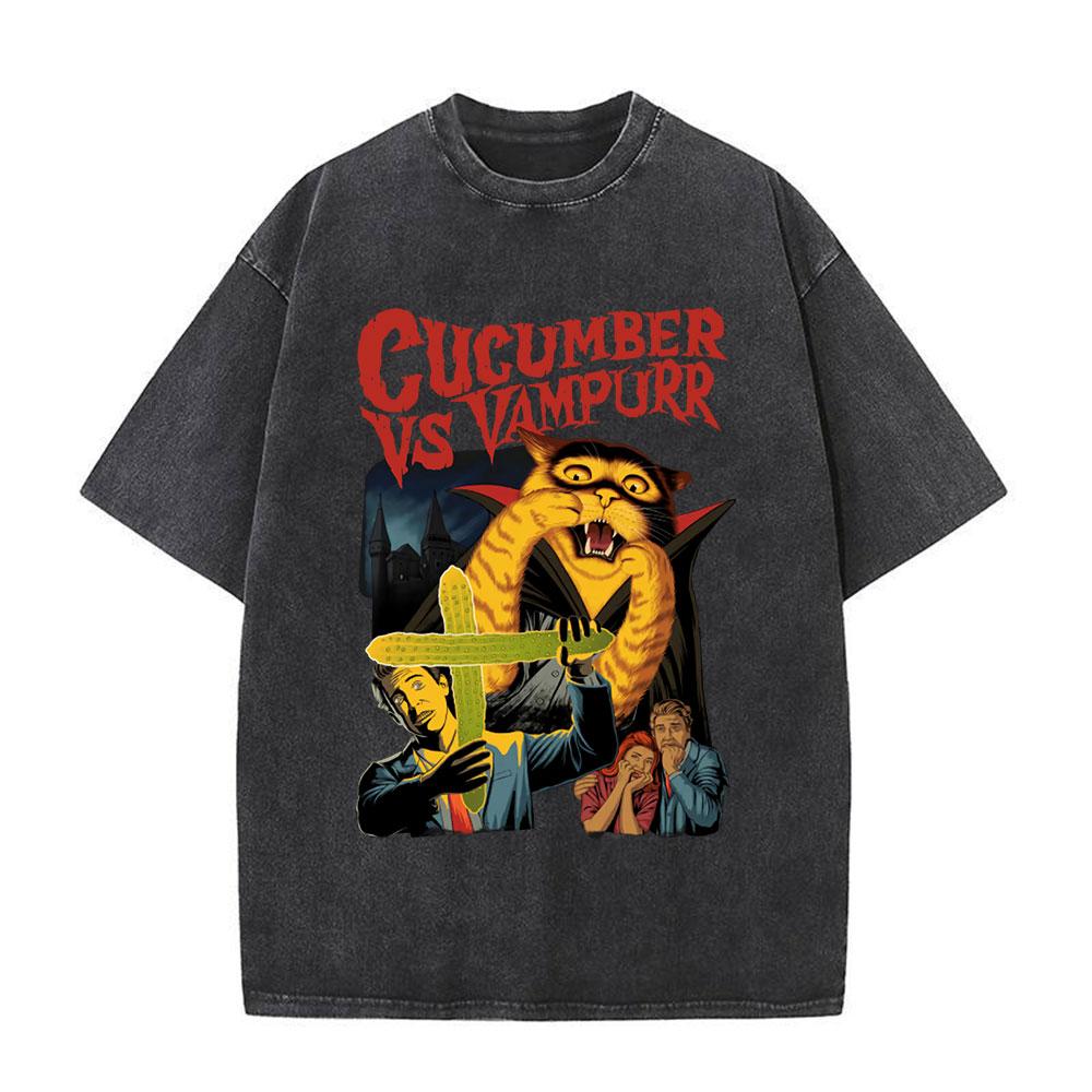 s Vintage Washed Distressed Tshirts The Return of Vampurr Cat Tshirt Men Women Harajuku Horror Gothic T Shirt Tops S
s Vintage Washed Distressed Tshirts The Return of Vampurr Cat Tshirt Men Women Harajuku Horror Gothic T Shirt Tops S