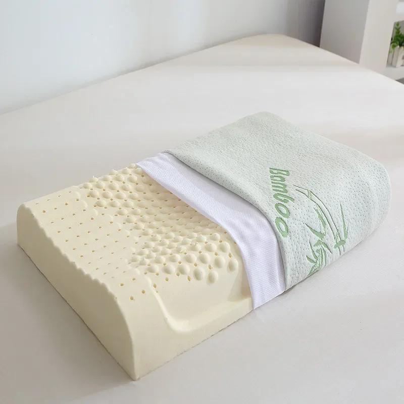 40x60cm High Elastic Latex Pillow Thailand Natural Latex Pillow Core Embroidered Bamboo Outer Sleeves Large Adult Latex Pillow 1 piece
40x60cm High Elastic Latex Pillow Thailand Natural Latex Pillow Core Embroidered Bamboo Outer Sleeves Large Adult Latex Pillow 1 piece