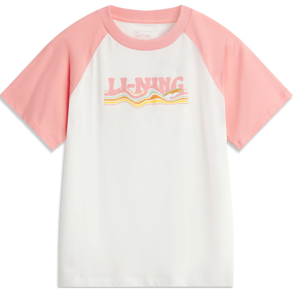 Li-Ning Comfortable Breathable Short Sleeve T-Shirt With Letter Splicing Women Tops Off-White Camellia-Pink AHSU356-1 S
Li-Ning Comfortable Breathable Short Sleeve T-Shirt With Letter Splicing Women Tops Off-White Camellia-Pink AHSU356-1 S