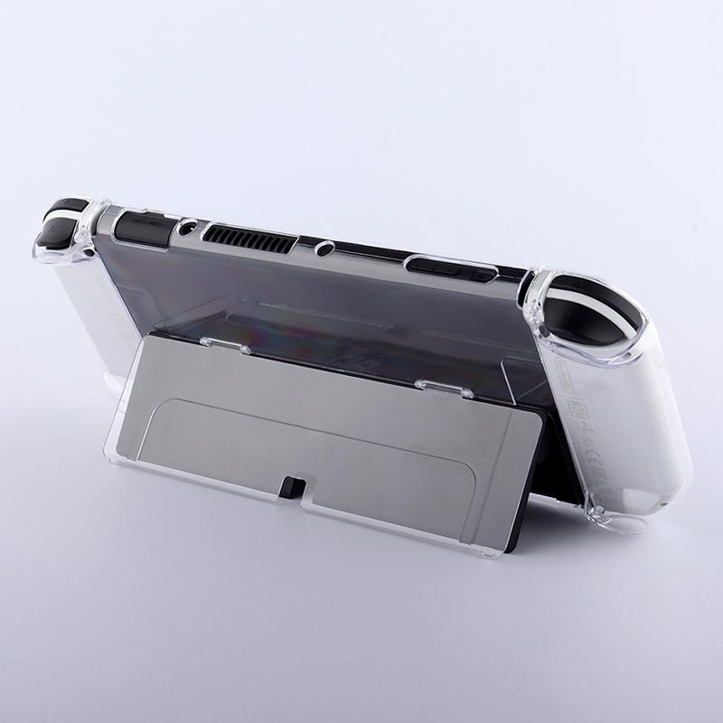 For Nintendo Switch OLED Protector Transparent Hard PC Case with Kickstand Transparent Blue
For Nintendo Switch OLED Protector Transparent Hard PC Case with Kickstand Transparent Blue