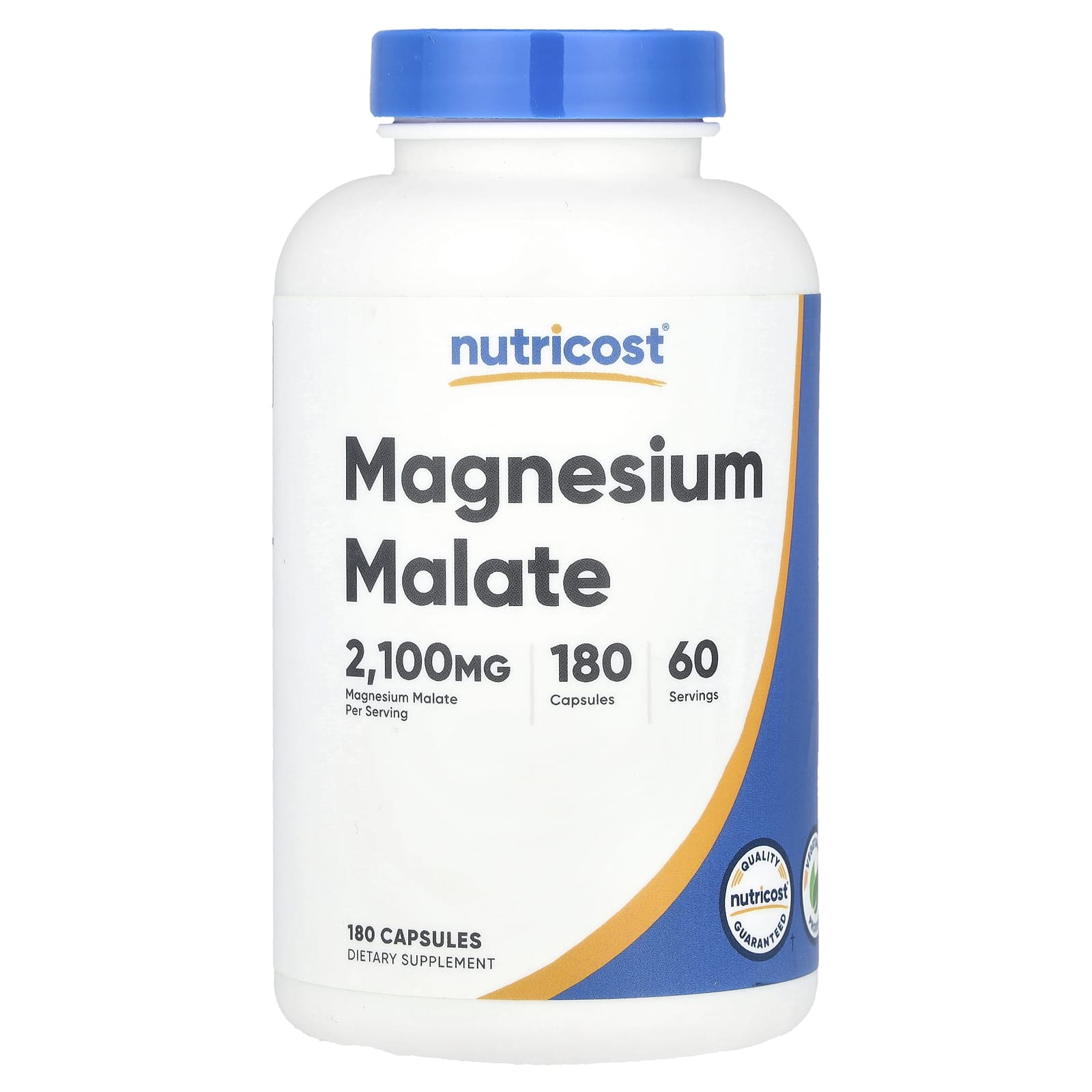 Nutricost, Magnesium Malate, 2,100 mg, 180 Capsules (700 mg per capsule) 
Nutricost, Magnesium Malate, 2,100 mg, 180 Capsules (700 mg per capsule)
