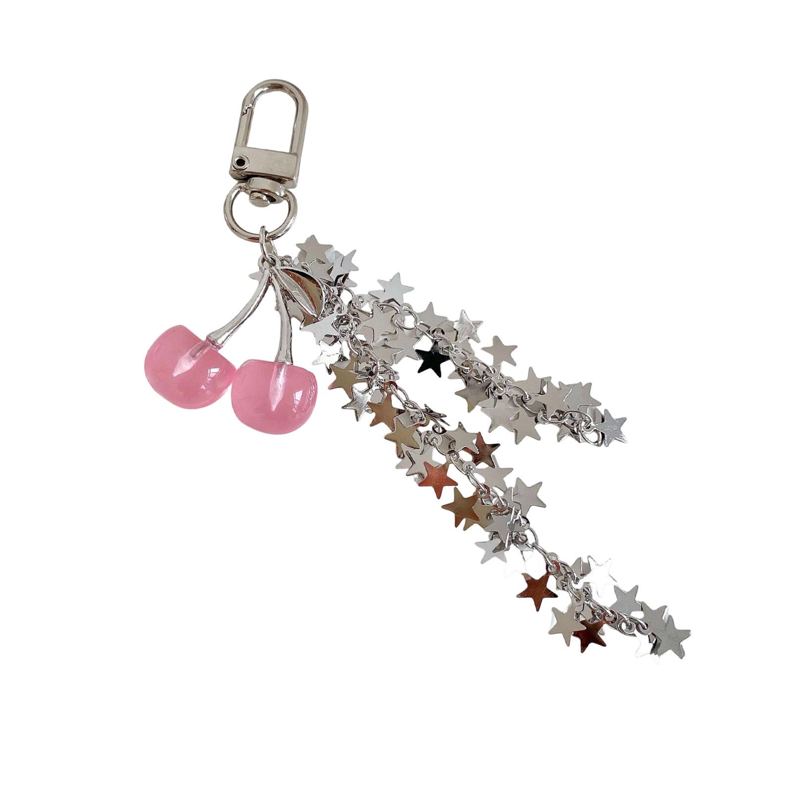 Unique Cherry Charm Star Keychain Tassels Ornament Versatile Bag Phone Accessory Handmade Design рожевий
Unique Cherry Charm Star Keychain Tassels Ornament Versatile Bag Phone Accessory Handmade Design рожевий