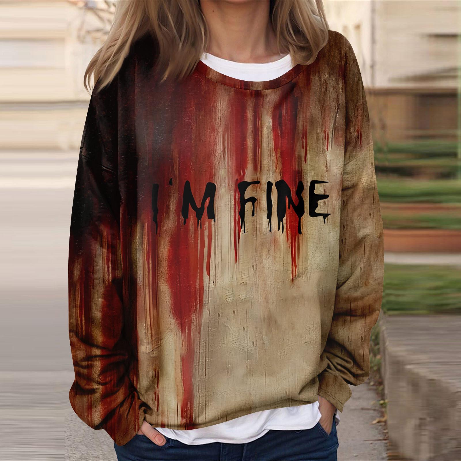 Женская повседневная мода Хэллоуин принтованный длинный рукав O-образный вырез толстовка многослойный пуловер топ L
Женская повседневная мода Хэллоуин принтованный длинный рукав O-образный вырез толстовка многослойный пуловер топ L