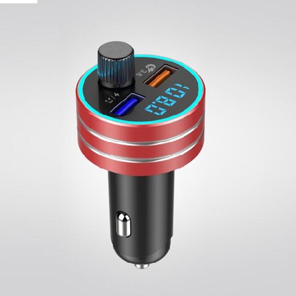 Car FM transmitter auxiliary modulator Bluetooth connection speaker car kit mp3 player adapter with 5V / 2A fast charging красный
Car FM transmitter auxiliary modulator Bluetooth connection speaker car kit mp3 player adapter with 5V / 2A fast charging красный