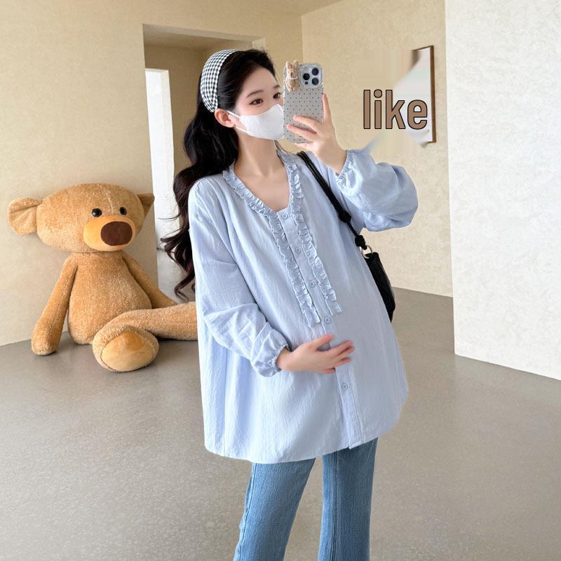 2026 Autumn Pleated Loose Fit Maternity Shirt: Korean Design for Elegance and Comfort L
2026 Autumn Pleated Loose Fit Maternity Shirt: Korean Design for Elegance and Comfort L