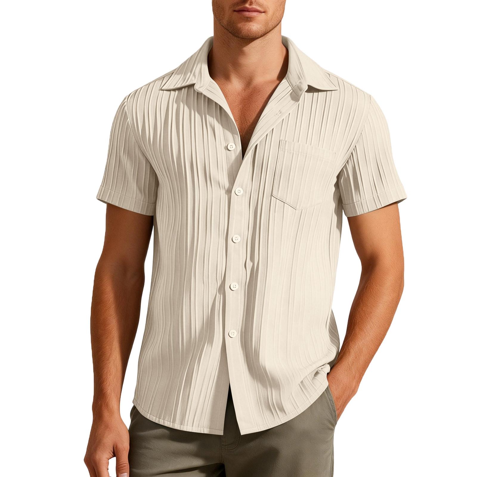 Men s Summer Shirt With A Collar, Color, Short Sleeves, And Buttons The Front. M бежевый
Men s Summer Shirt With A Collar, Color, Short Sleeves, And Buttons The Front. M бежевый