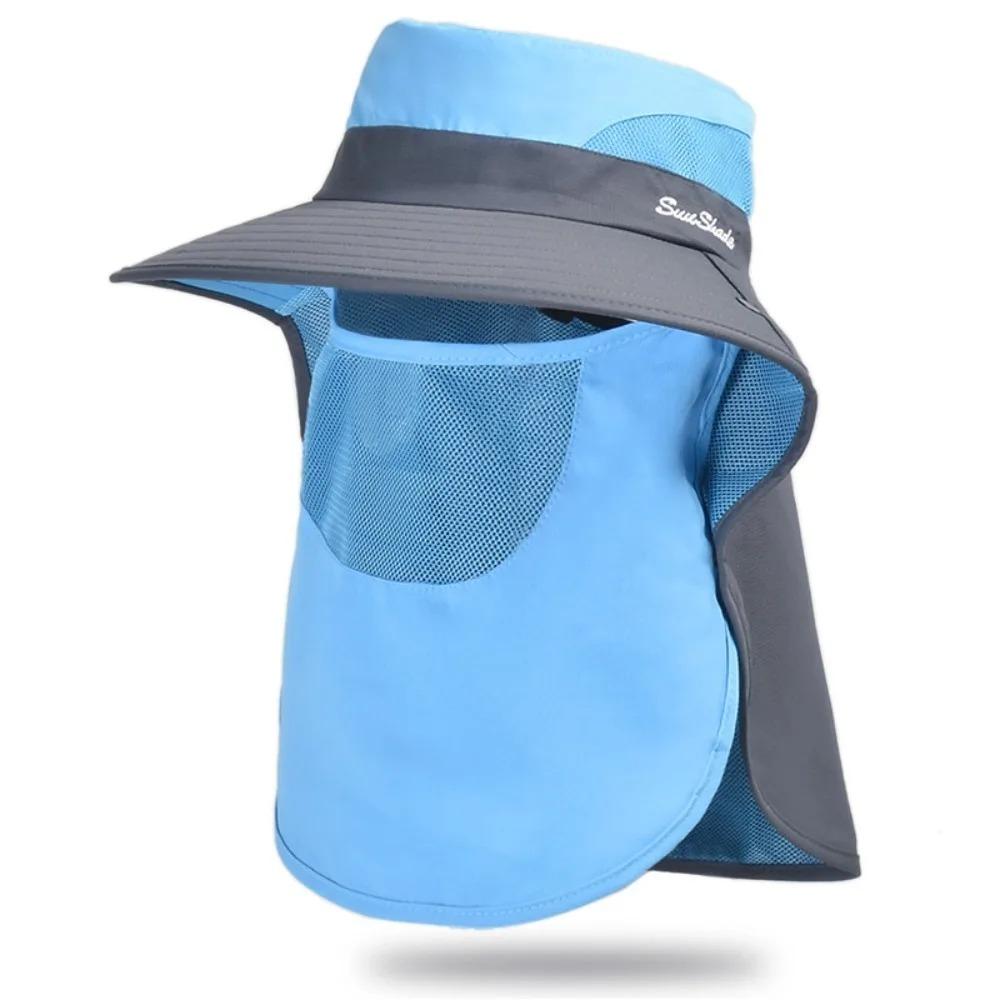 Sun Protection Fisherman Shawl Mountaineering Cap, Breathable Detachable Face Mask with Ponytail Hole, For Outdoor Daily Wear синий
Sun Protection Fisherman Shawl Mountaineering Cap, Breathable Detachable Face Mask with Ponytail Hole, For Outdoor Daily Wear синий