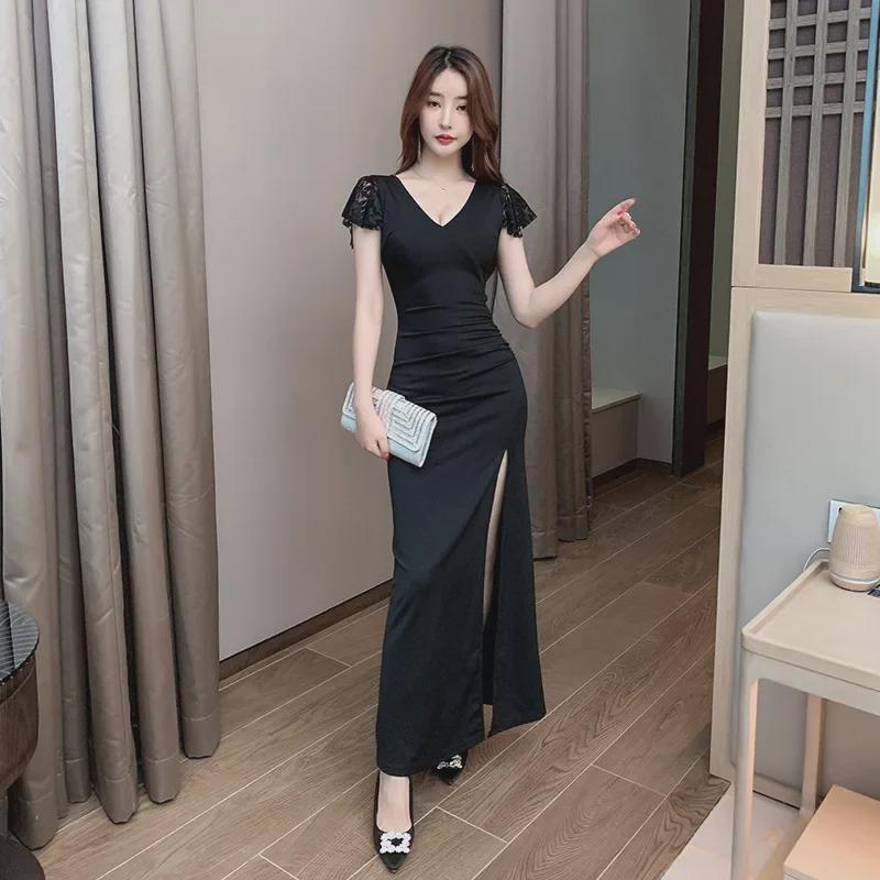 2025 Весна/Лето Сексуальное Платье с Низким Вырезом, Облегающее, Вечернее Кружевное Платье M чёрный
2025 Весна/Лето Сексуальное Платье с Низким Вырезом, Облегающее, Вечернее Кружевное Платье M чёрный