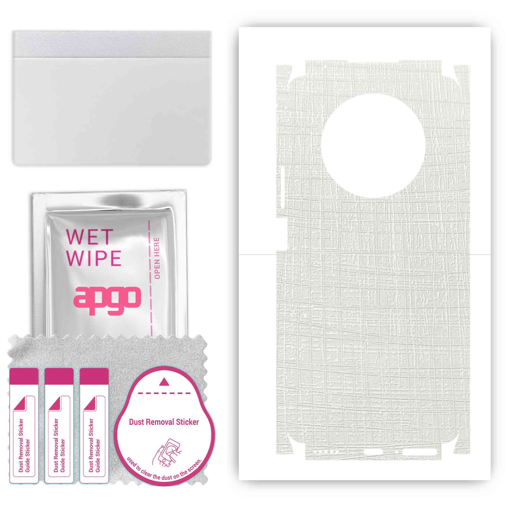 apgo Protective Skin Sticker for the back+sides compatible with Honor X9, Full Wrap Film, Foil, Vinyl - Pattern White Fabric
apgo Protective Skin Sticker for the back+sides compatible with Honor X9, Full Wrap Film, Foil, Vinyl - Pattern White Fabric