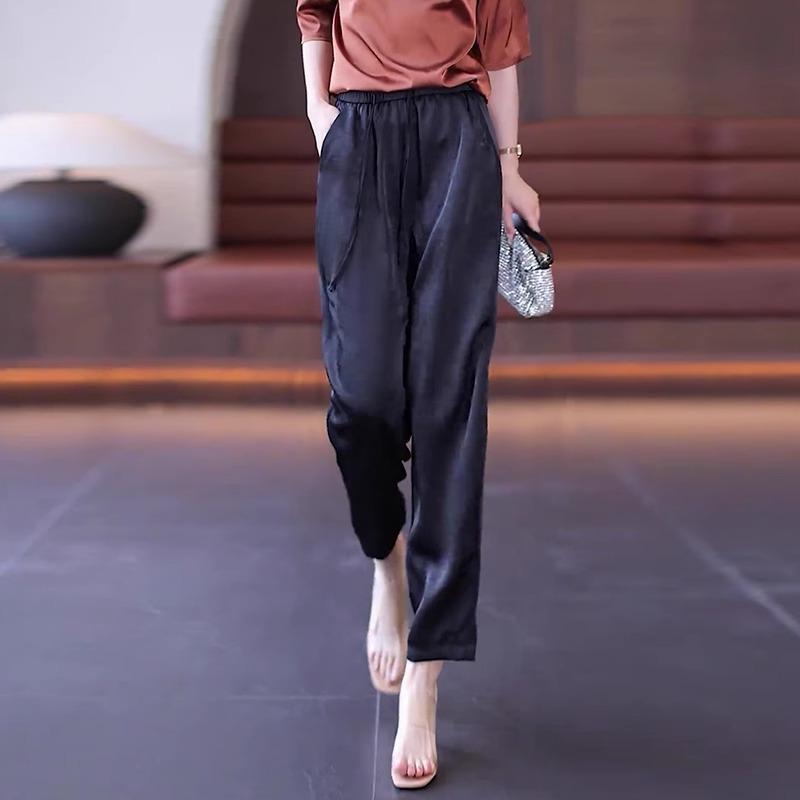 2025 Women s Summer High-Waisted Wide-Leg Pants: Stylish, Lightweight, Drapey, and Versatile M (95-105 jin)
2025 Women s Summer High-Waisted Wide-Leg Pants: Stylish, Lightweight, Drapey, and Versatile M (95-105 jin)