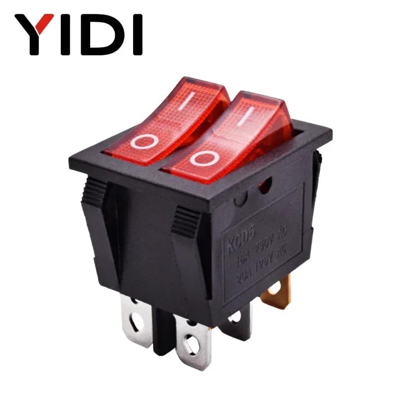KCD6 Illuminated Plastic Dual Push Button Rocker Switch 6 Pin 12V 220V Lamp Latching Red Green On Off Boat Power Switch 16A 250V 220V Light&1pc червоний
KCD6 Illuminated Plastic Dual Push Button Rocker Switch 6 Pin 12V 220V Lamp Latching Red Green On Off Boat Power Switch 16A 250V 220V Light&1pc червоний
