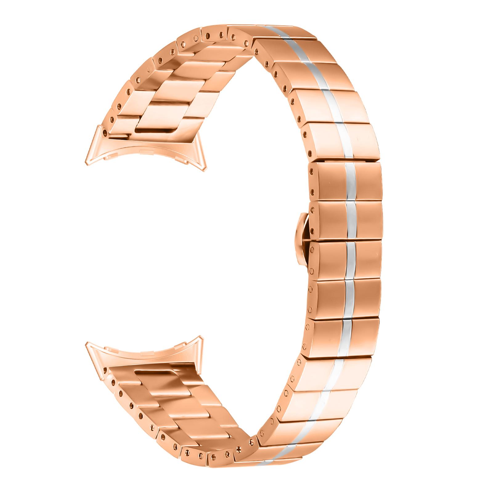For Google Pixel Watch 3 41mm/Watch 2/Pixel Watch Stainless Steel Watch Strap Replacement Wrist Band Rose Gold+Silver
For Google Pixel Watch 3 41mm/Watch 2/Pixel Watch Stainless Steel Watch Strap Replacement Wrist Band Rose Gold+Silver