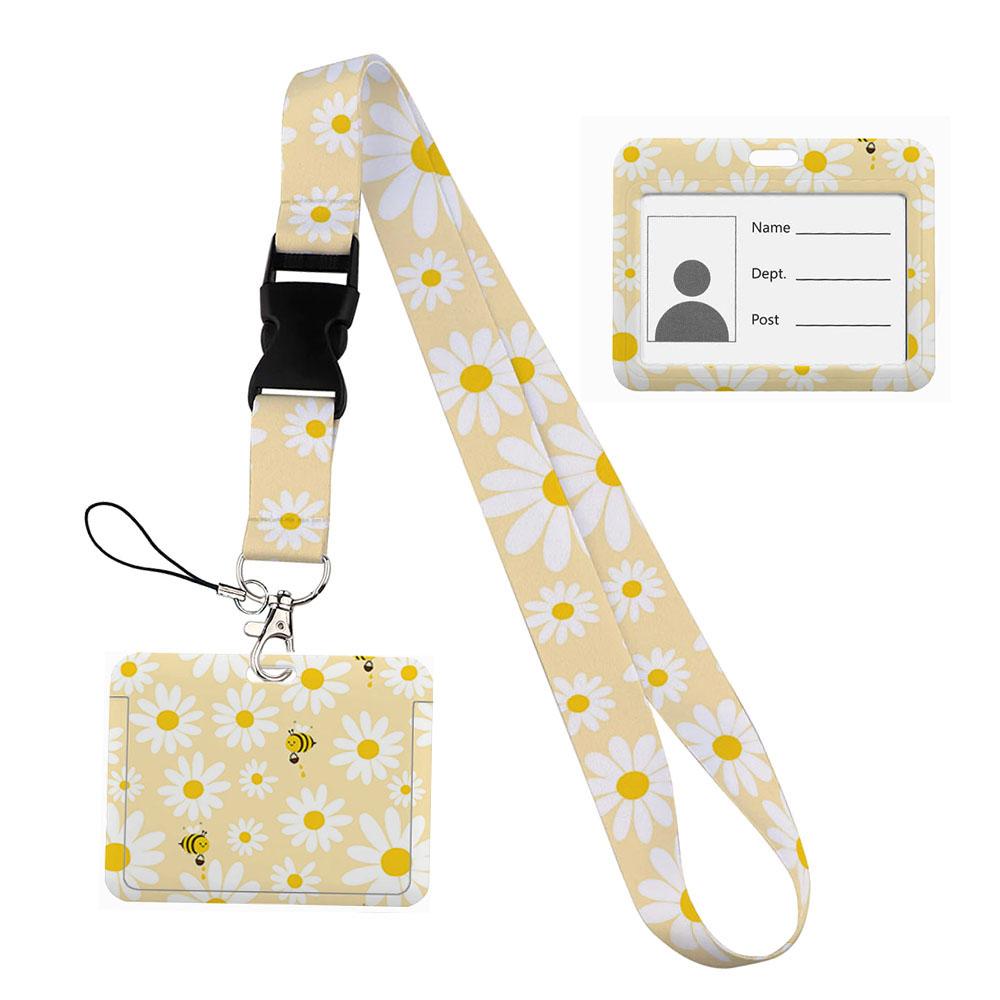 Flower design Lanyard Business Credit horizontal Card Holder Neck Strap Keychain Hang Rope ID Badge Holder Lariat Lasso
Flower design Lanyard Business Credit horizontal Card Holder Neck Strap Keychain Hang Rope ID Badge Holder Lariat Lasso