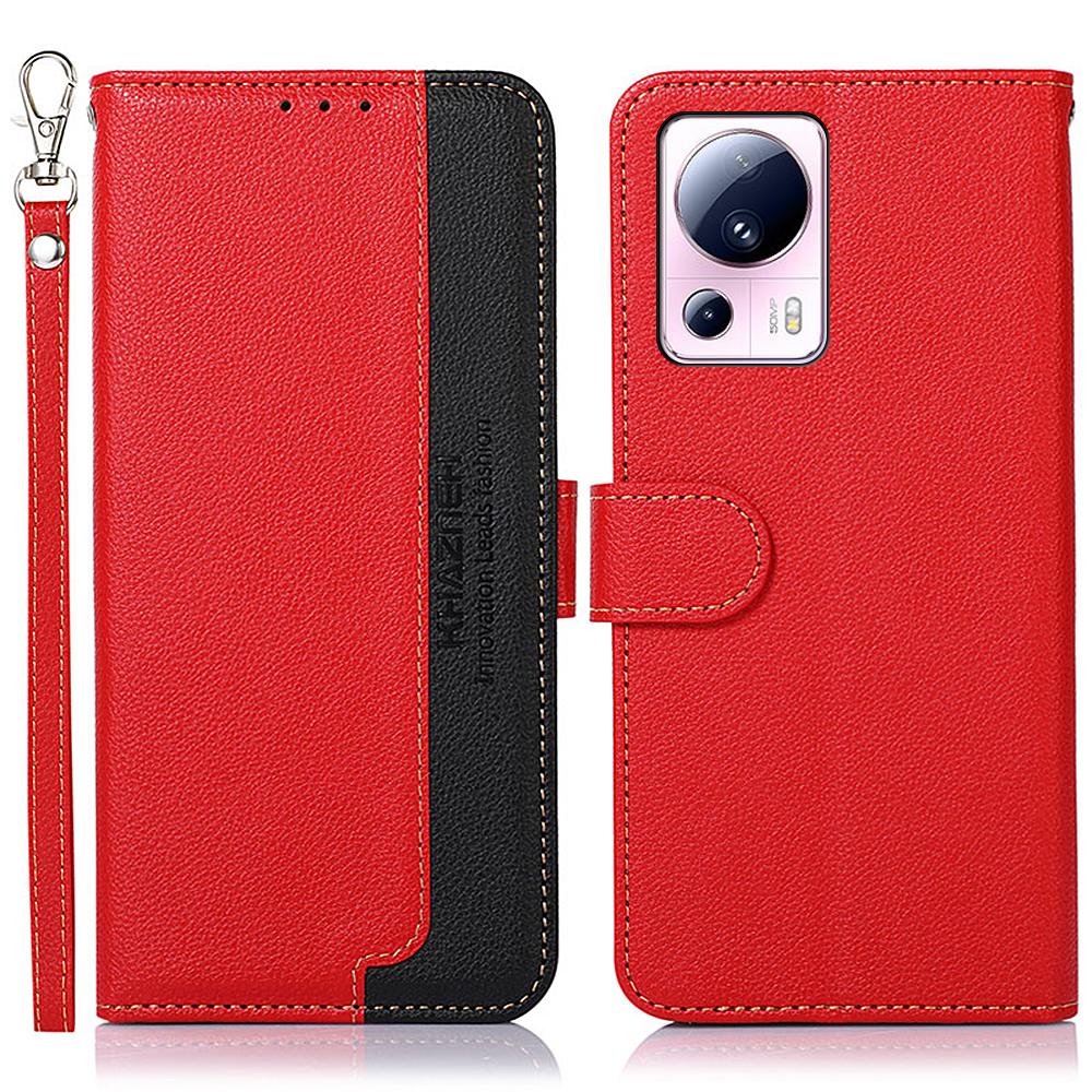 KHAZNEH Anti-fall Phone Case For Xiaomi 13 Lite/Civi 2 5G,RFID Blocking Litchi Texture Leather Cover Stand Wallet Red
KHAZNEH Anti-fall Phone Case For Xiaomi 13 Lite/Civi 2 5G,RFID Blocking Litchi Texture Leather Cover Stand Wallet Red