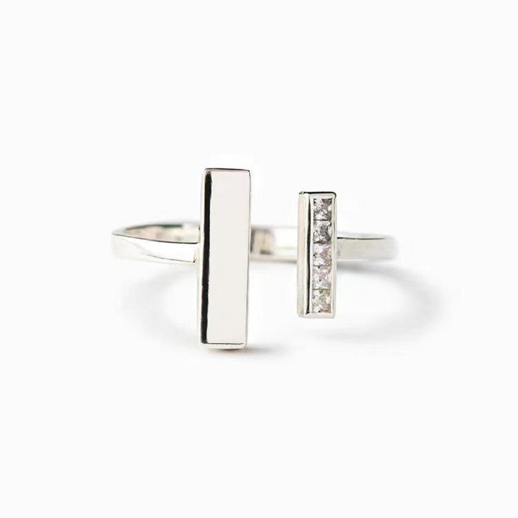 Double T Diamond-Set Women s Ring - Korean Fashion, Niche Ins Style, Couple s Trendy Hand Jewelry. Adjustable
Double T Diamond-Set Women s Ring - Korean Fashion, Niche Ins Style, Couple s Trendy Hand Jewelry. Adjustable