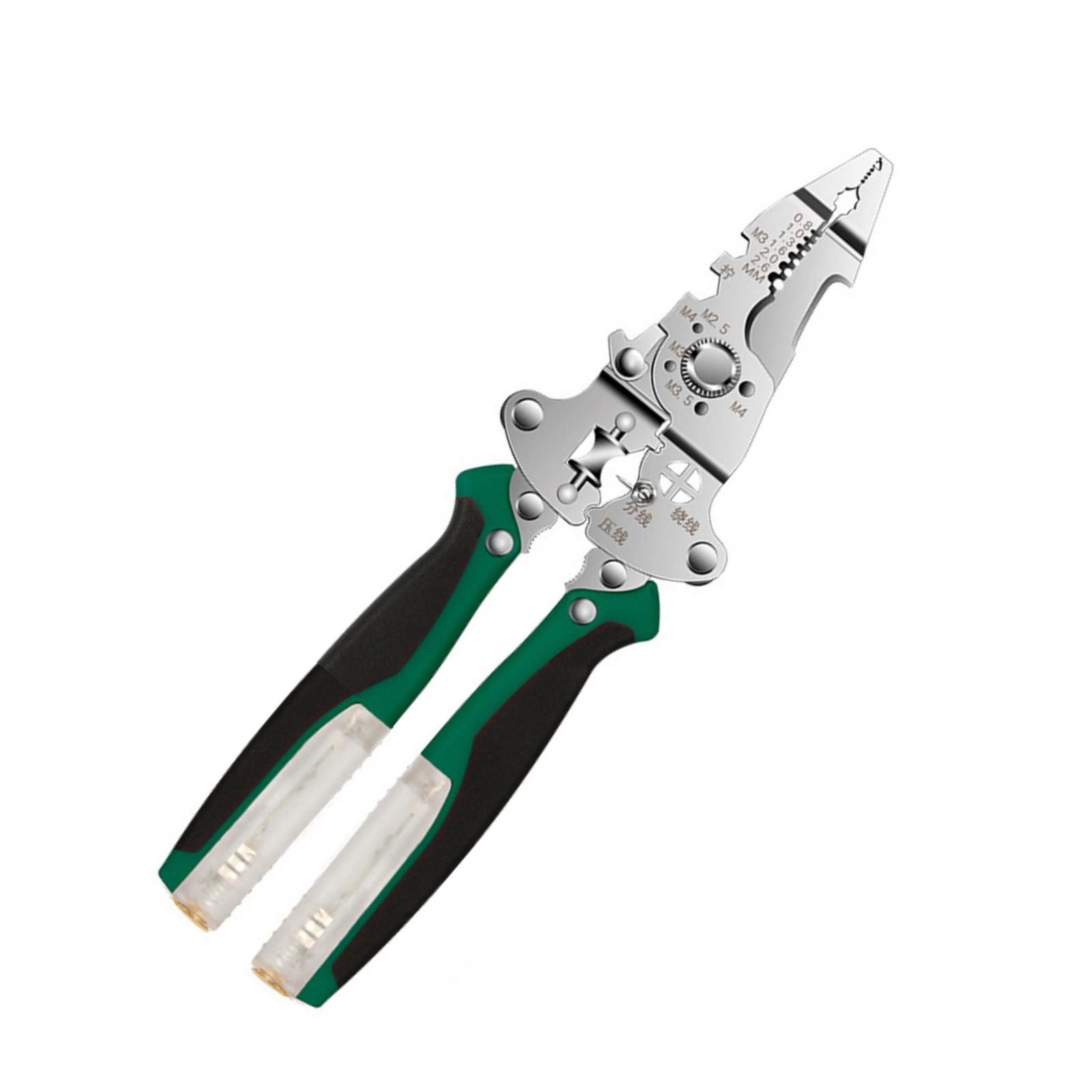 Wire Strippers with Electricity Measurement Function 16 in 1 Wire Stripping Pliers for Cutting Pulling Wires Scissors 1
Wire Strippers with Electricity Measurement Function 16 in 1 Wire Stripping Pliers for Cutting Pulling Wires Scissors 1