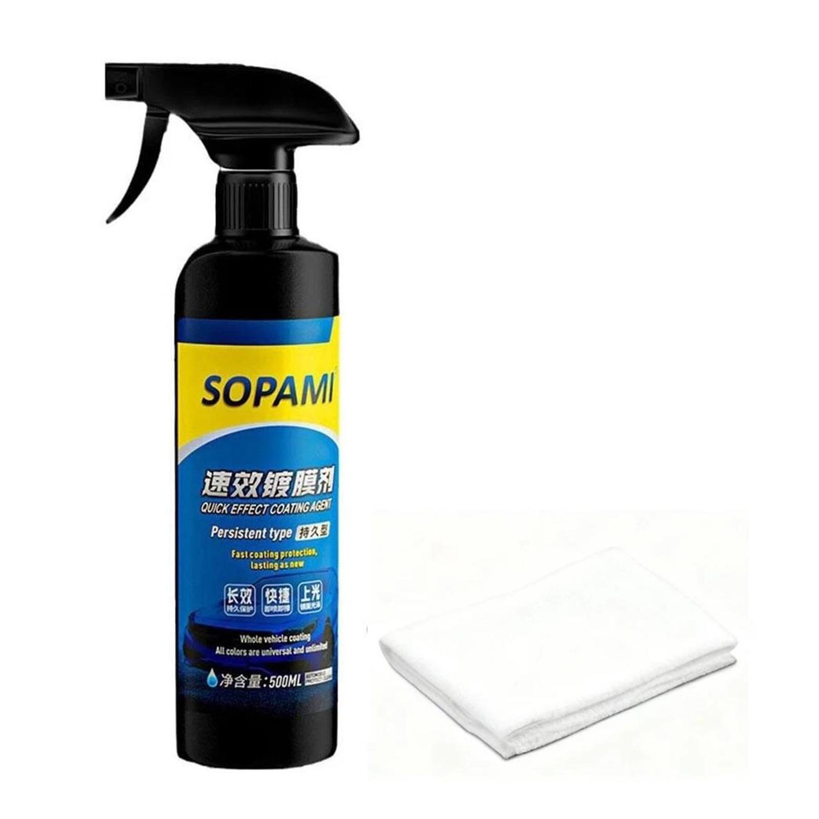 500ml Car Nano Coating Agent,Quick Effect Automotive Coating Spray for Trucks Motorcycles,Car Paint Waxing Coating Solution
500ml Car Nano Coating Agent,Quick Effect Automotive Coating Spray for Trucks Motorcycles,Car Paint Waxing Coating Solution