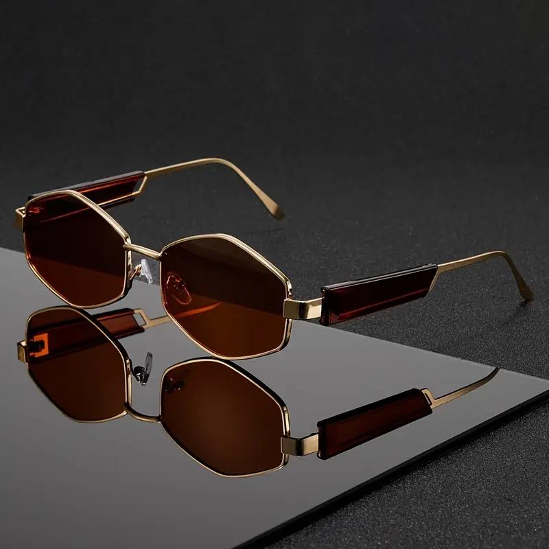 Small Frame Geometric Punk Sunglasses Men/Women Classic Steampunk Polygon Sun Glasses For Ladies Vintage Shade UV400 коричневый
Small Frame Geometric Punk Sunglasses Men/Women Classic Steampunk Polygon Sun Glasses For Ladies Vintage Shade UV400 коричневый